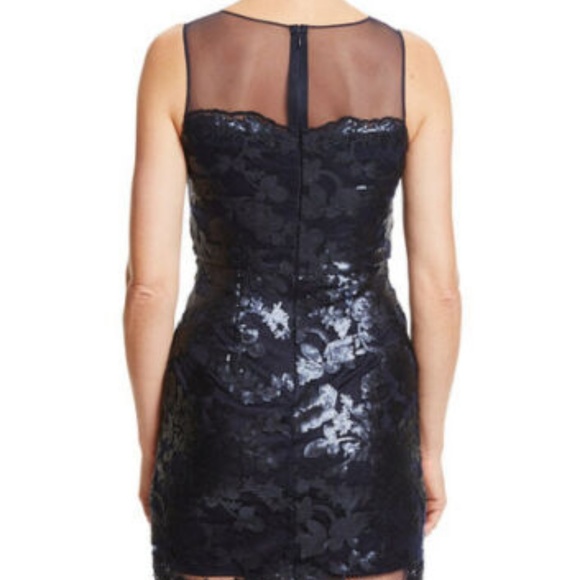 NWT WOMEN JULIA Jordan Navy Floral Lace dress - Picture 4 of 7